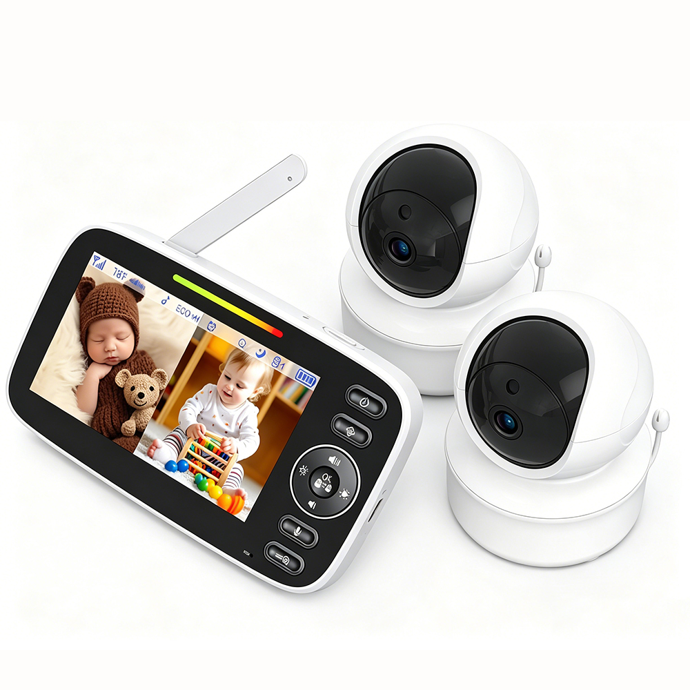 Audio Music Google - Monitor para Bebés con Pantalla Dividida