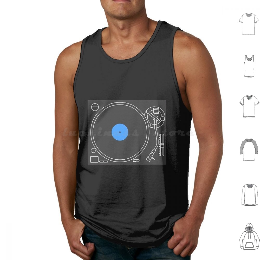Audio House Music - Camisetas sin mangas con tocadiscos, chaleco