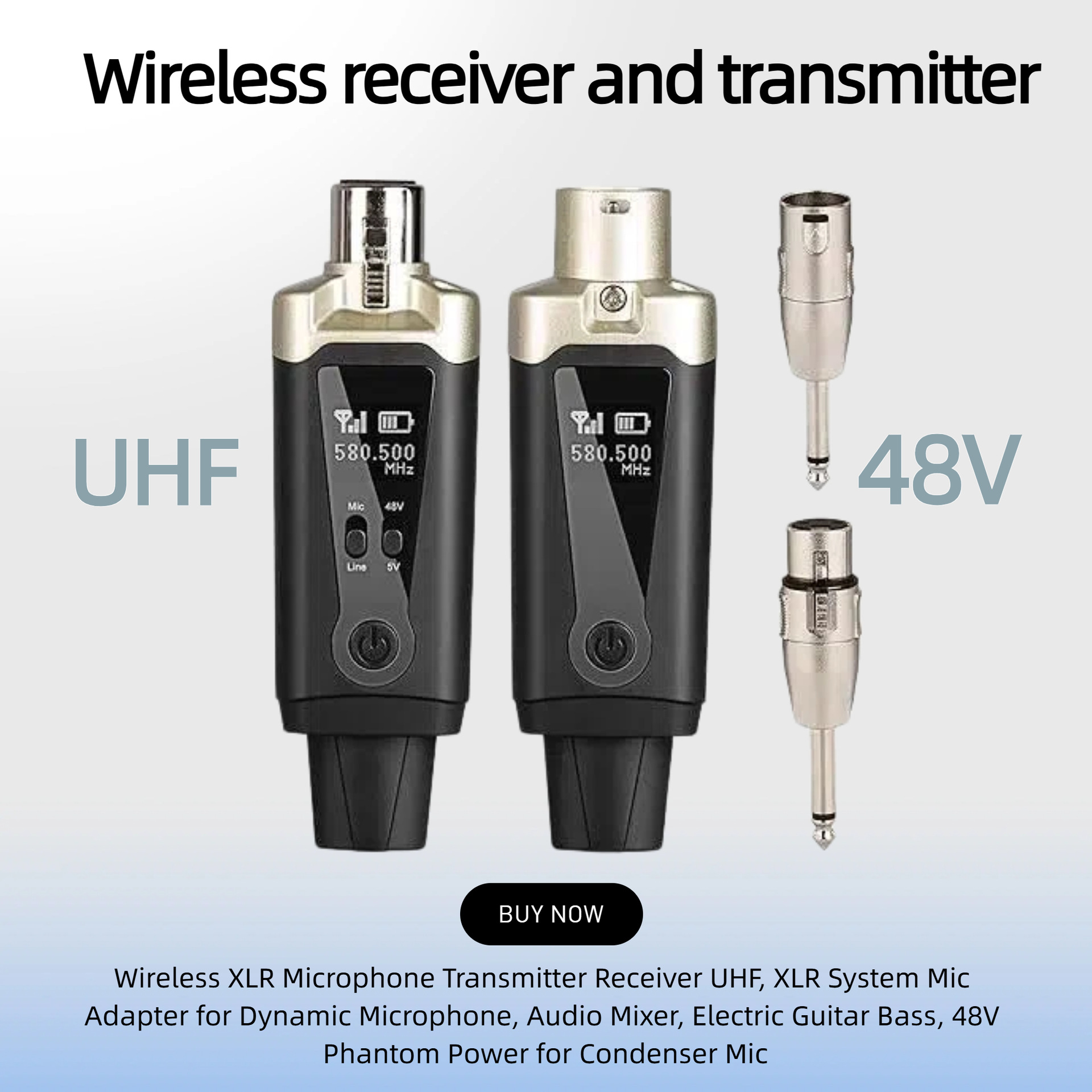 Xlr Microphone Condenser - Sistema de Micrófono Inalámbrico Profesional Depusheng