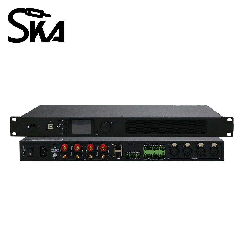 Audio Mixer 4 Channel - Amplificador de Potencia Digital DSP Tipo