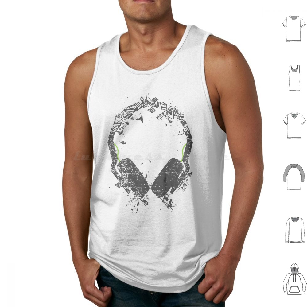 Audio House Music - Música Arte Auriculares Camisetas sin mangas