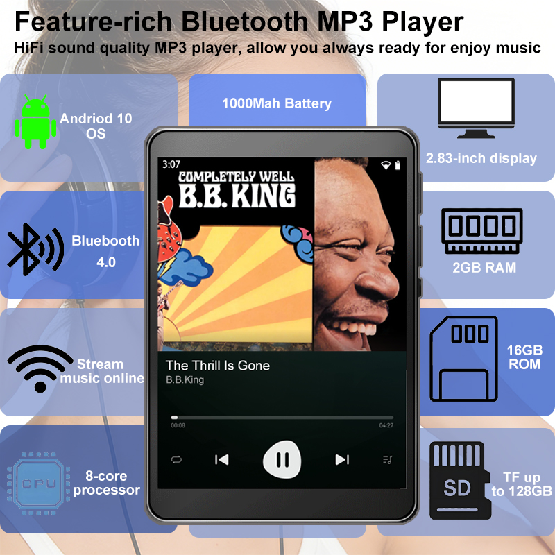 Audio Music Mp3 Download Free - Reproductor MP3 WiFi Android 10 Spotify