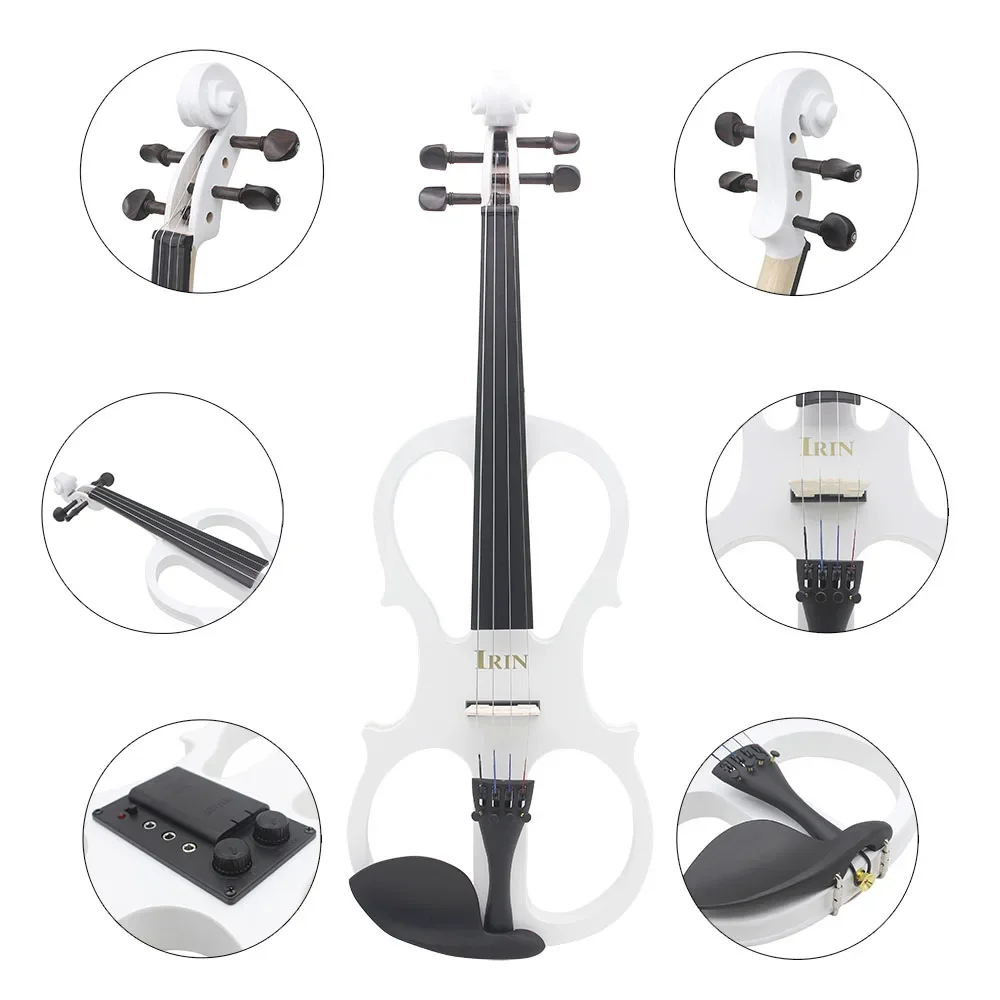 Violín Eléctrico IRIN 4/4, Cue - Violin Shoulder Rest reseña y precio