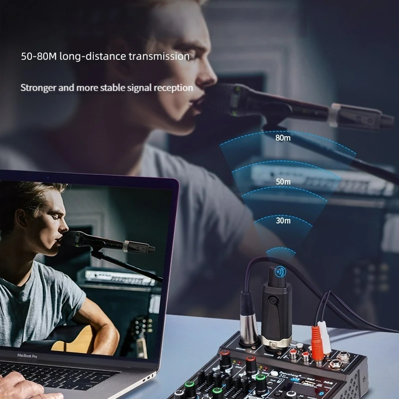 Adaptador de micrófono UHF, si - Xlr Microphone Condenser reseña y precio