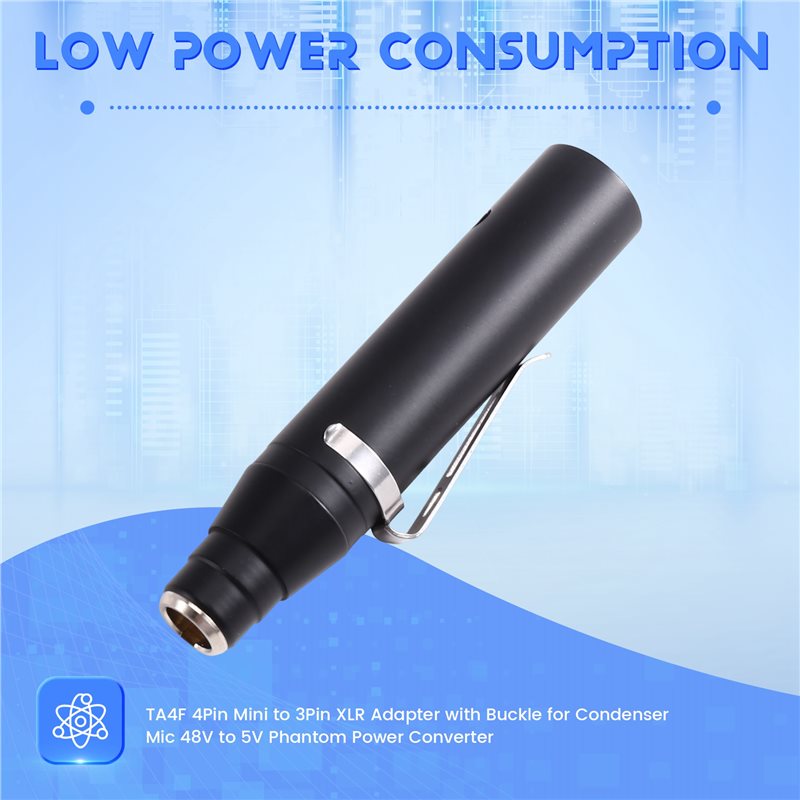 Adaptador TA4F de 4 pines mini - Xlr Microphone Condenser reseña y precio