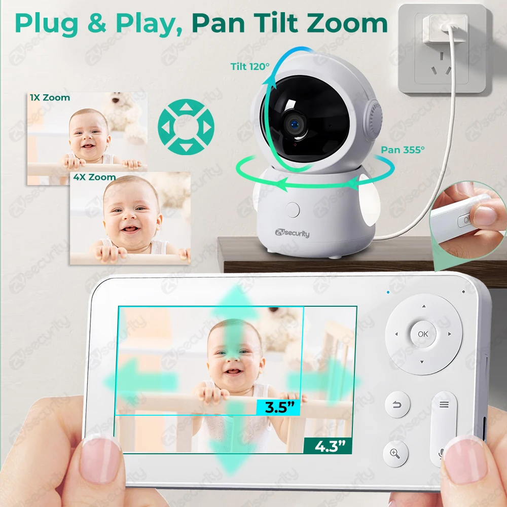 2K Vigilabebés WiFi con pantal - Audio Music Google reseña y precio
