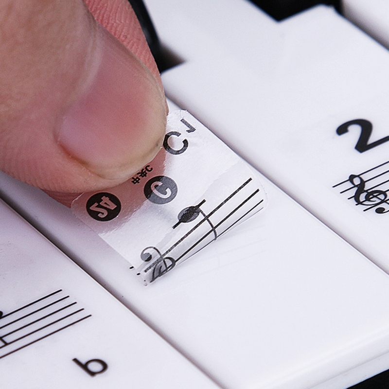 Pegatinas transparentes extraí - Keyboard Piano 61 Key reseña y precio