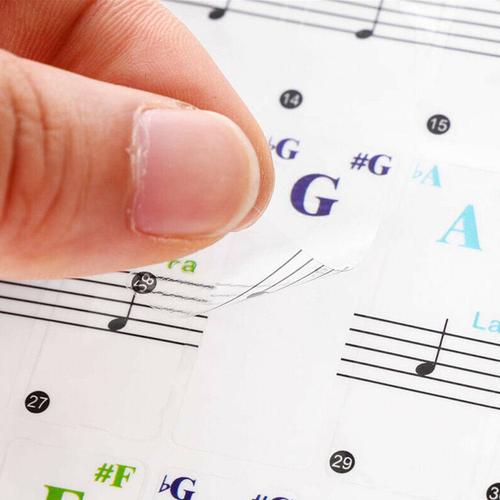 Pegatinas transparentes para t - Keyboard Piano 61 Key reseña y precio