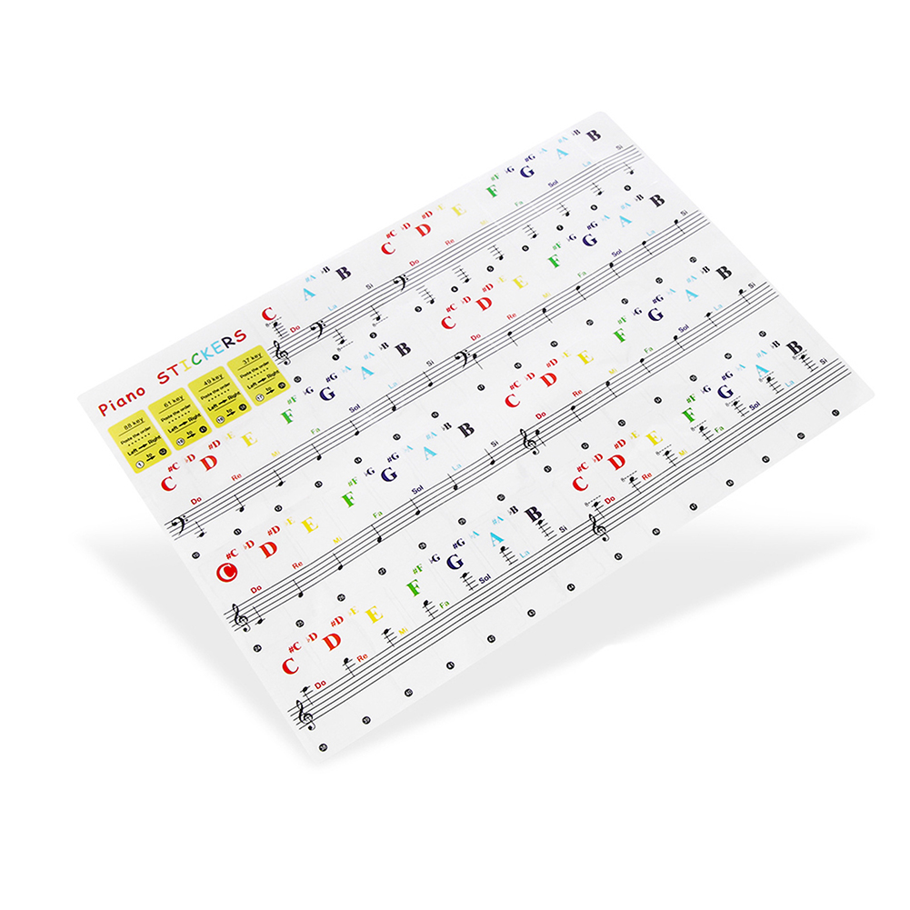 Pegatinas transparentes para t - Keyboard Piano 61 Key reseña y precio