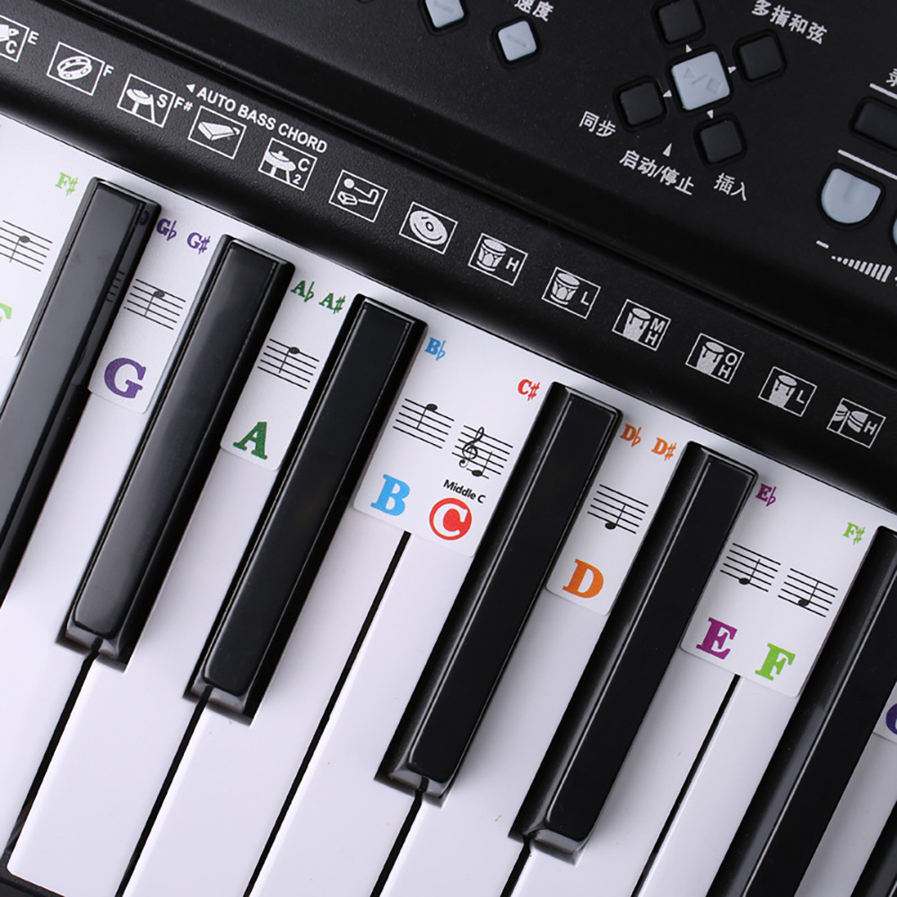 Pegatinas para teclado de pian - Keyboard Piano 61 Key reseña y precio