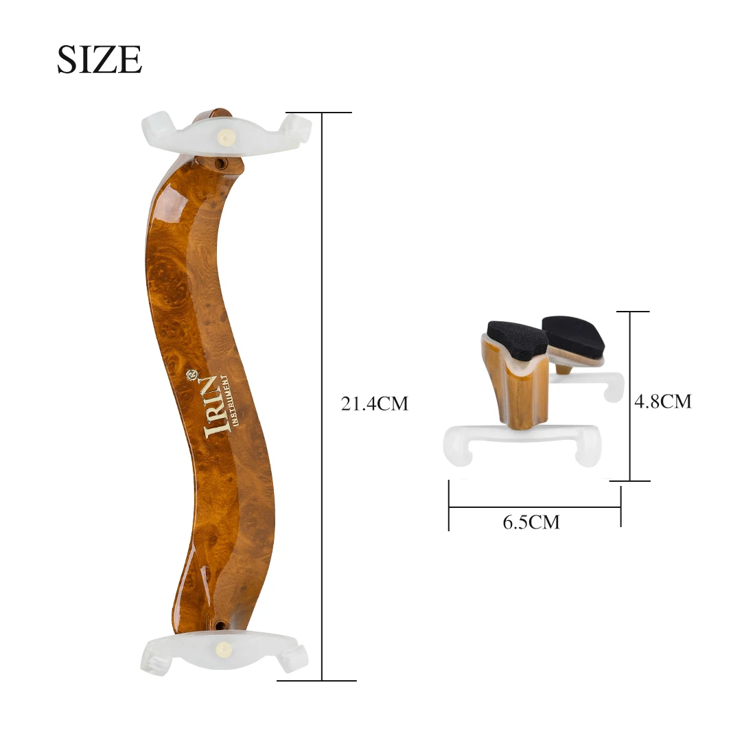 IRIN 4/4 3/4 reposabrazos de v - Violin Shoulder Rest reseña y precio