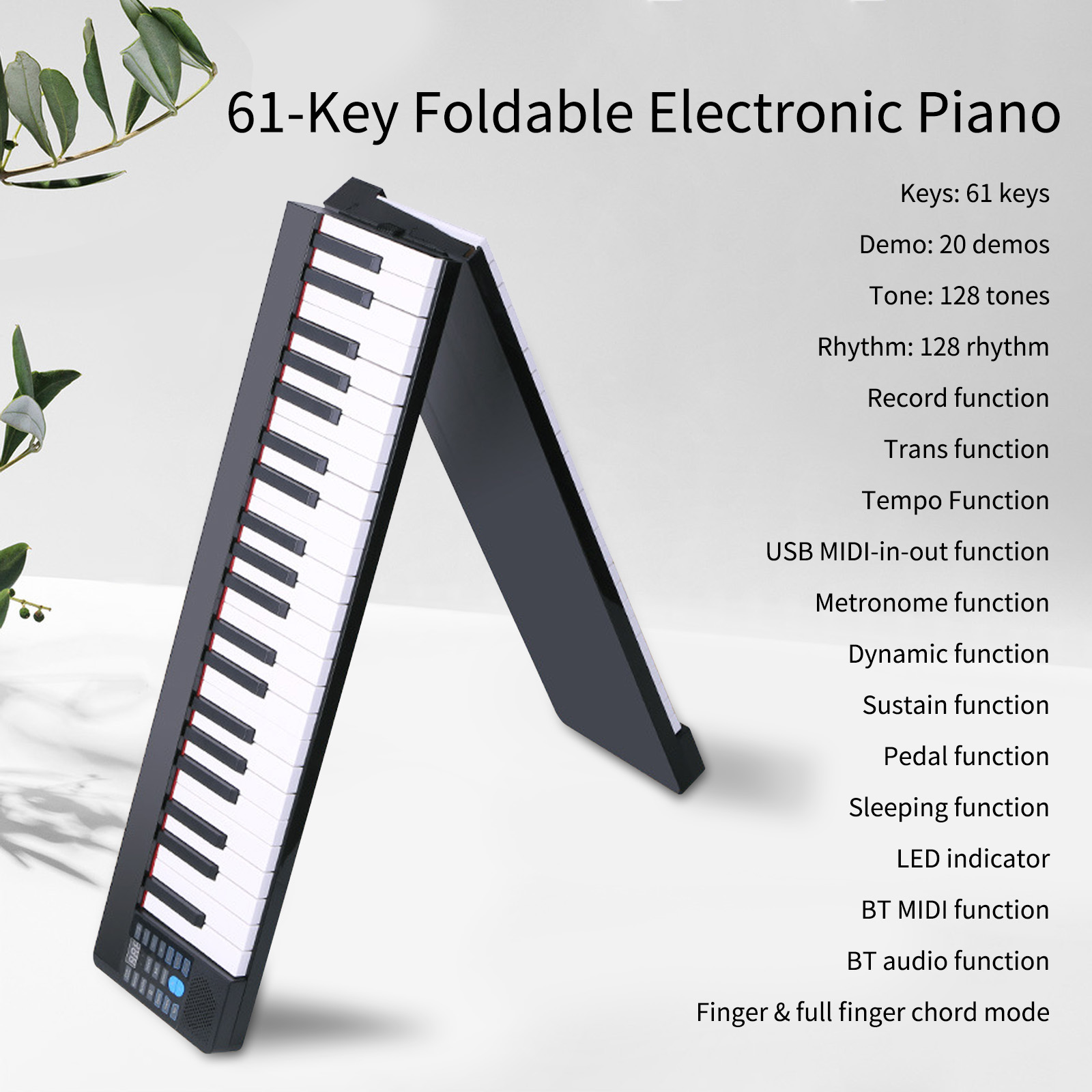 Piano Electrónico Plegable, Ór - Keyboard Piano 61 Key reseña y precio
