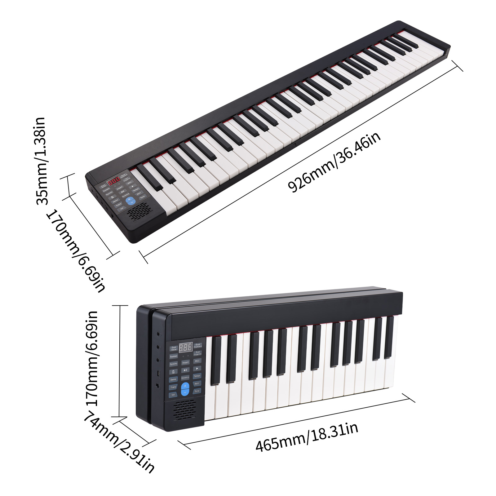 Piano Electrónico Plegable, Ór - Keyboard Piano 61 Key reseña y precio