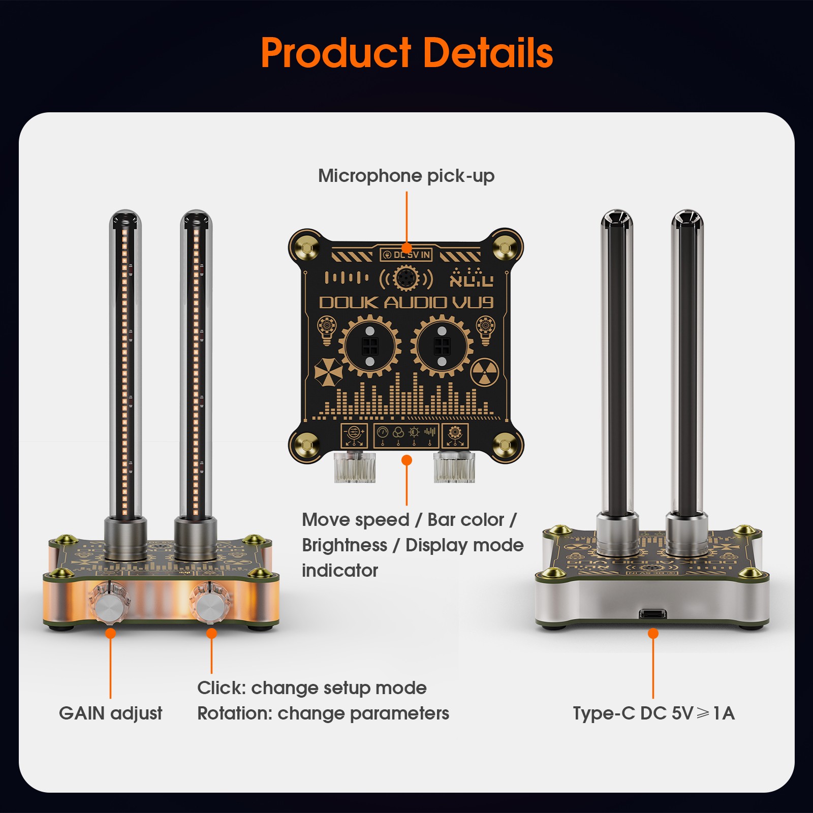 Douk Audio doble tubo Pixie VU - Audio Music In Youtube reseña y precio