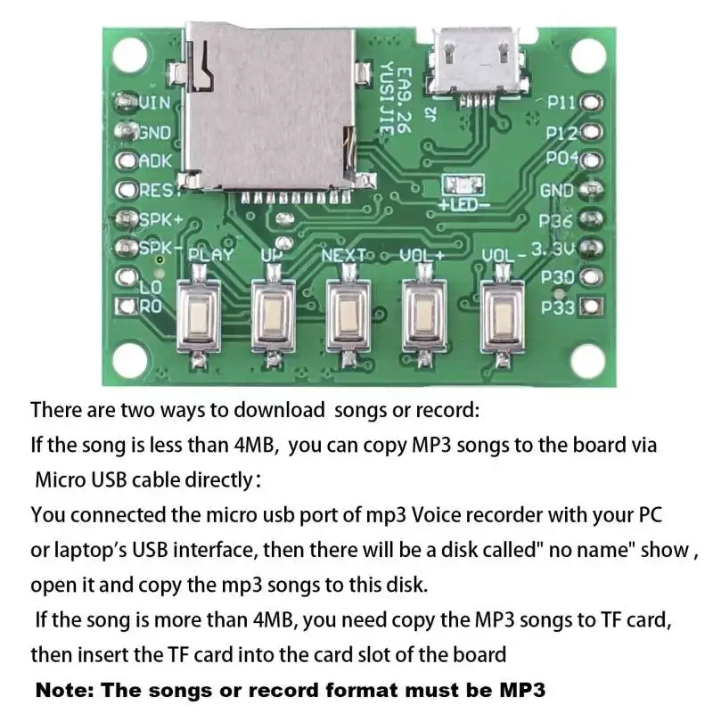 Kit de Módulo de Voz MP3, Disp - Audio Music Mp3 Download Free reseña y precio