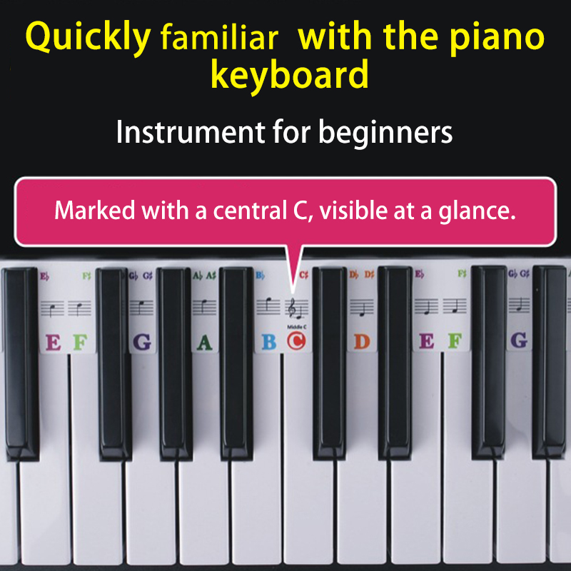 Guía de notas de piano para pr - Keyboard Piano 61 Key reseña y precio