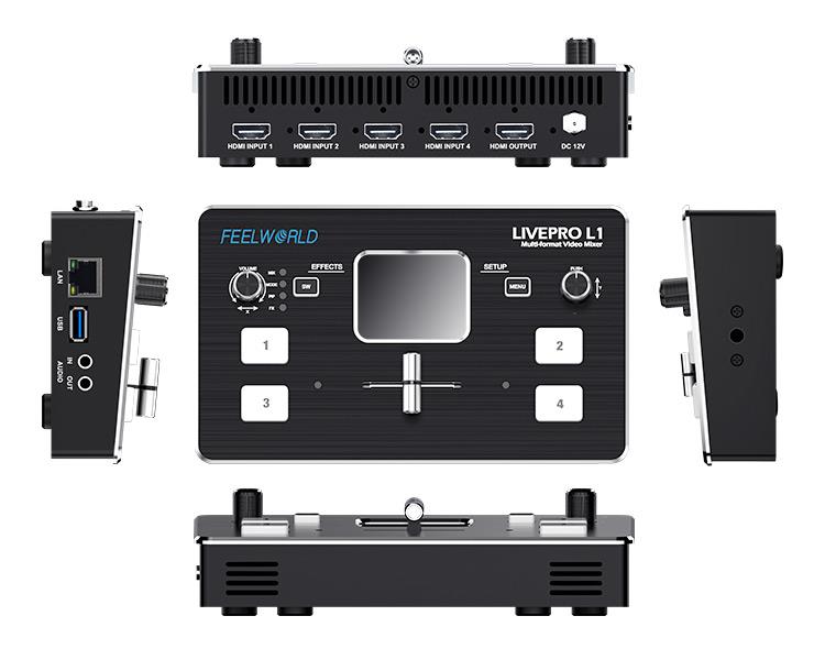 FEELWORLD LIVEPRO L1 4 entrada - Audio Mixer 4 Channel reseña y precio