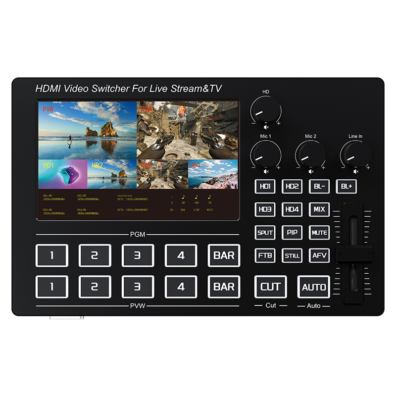Mezclador de Video HDMI de 4 C - Audio Mixer 4 Channel reseña y precio
