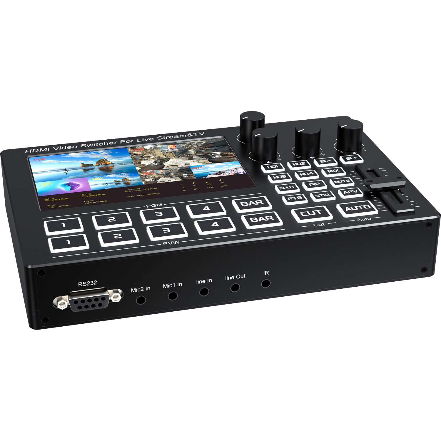 Mezclador de Video HDMI de 4 C - Audio Mixer 4 Channel reseña y precio