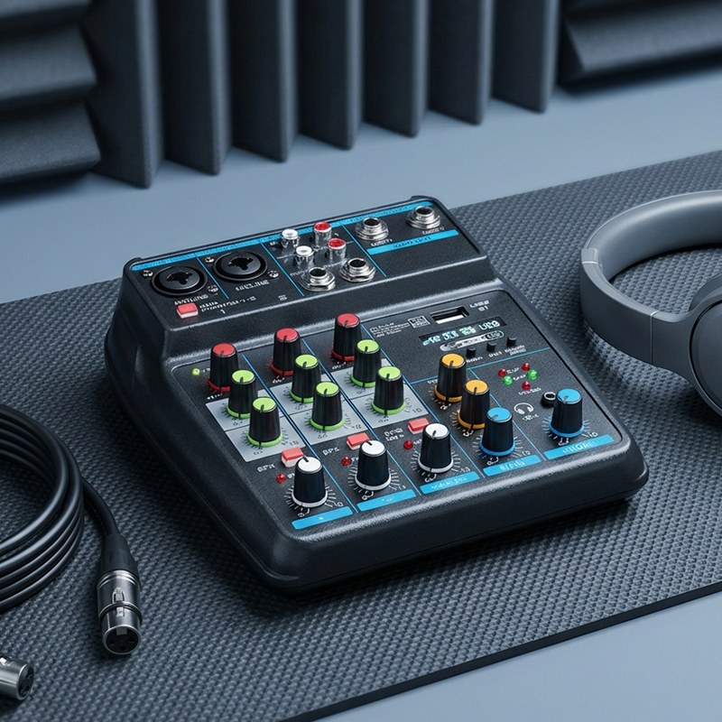 Consola Mezcladora de Audio US - Audio Mixer 4 Channel reseña y precio