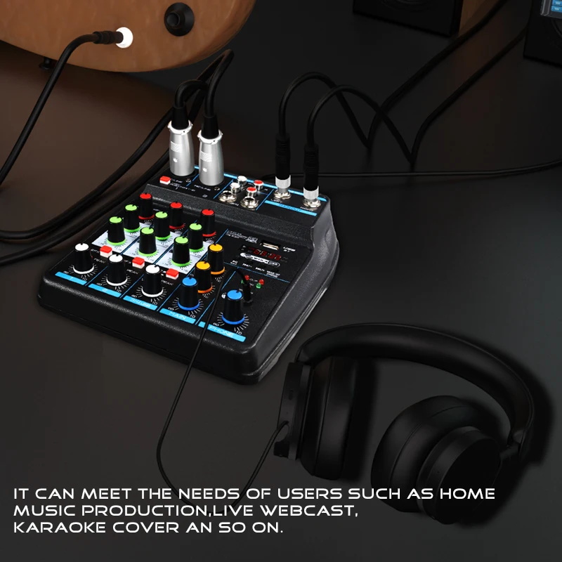 Consola Mezcladora de Audio US - Audio Mixer 4 Channel reseña y precio